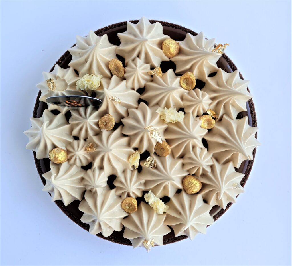 tart noisette noir 10k ricetta gratuita crostata moderna caffè nocciola cioccolato fondente silvia brunzin corsi di pasticceria