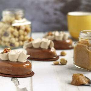 touché pralinato nocciola ganache montata cioccolato al latte
