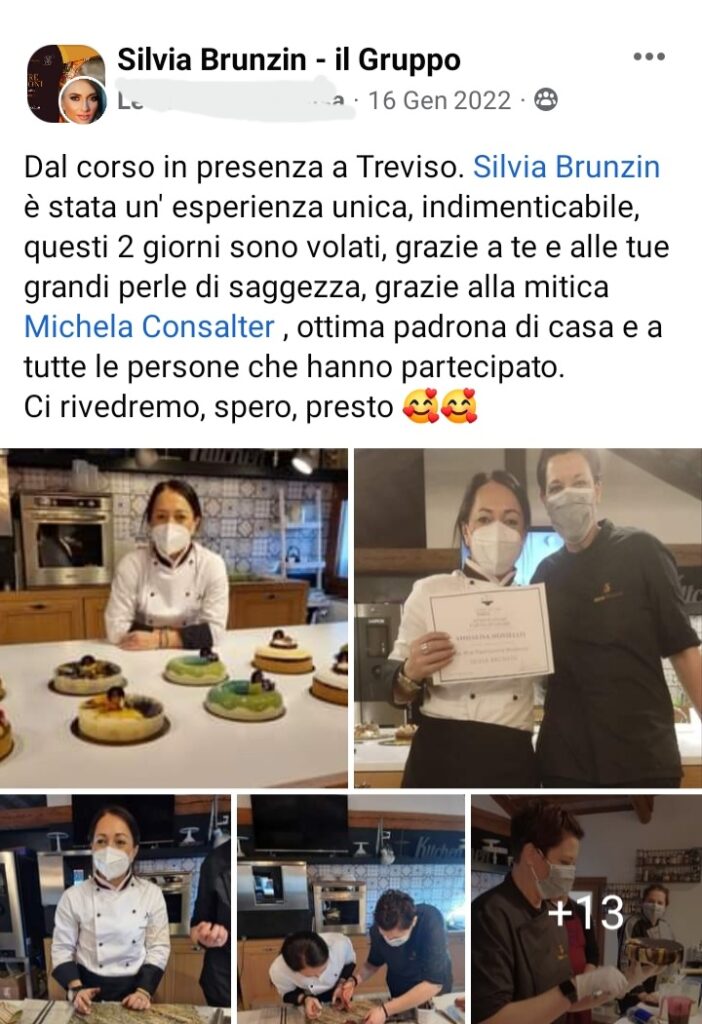 Screenshot_20230203-080103_Facebook Screenshot 20230203 080103 Facebook Silvia Brunzin - Corsi on line di pasticceria moderna